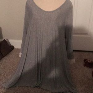 Grey tunic top